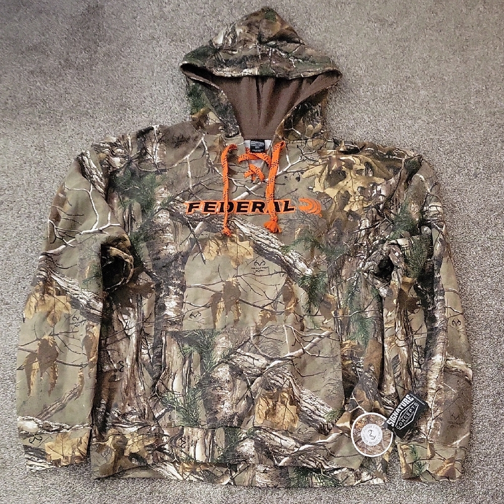 Signature Camo Hoodie with Orange Laces